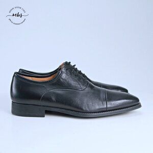Magnanni Lace Up Cap Toe Dress Shoes Black Men 10